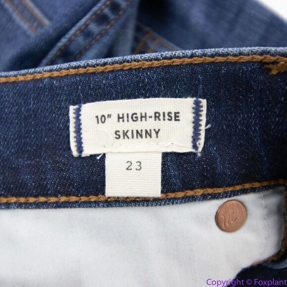 NEW Madewell 10" High-Rise Skinny‎ Jeans in Danny Wash: TENCEL™ Denim, 23 - Picture 13 of 14